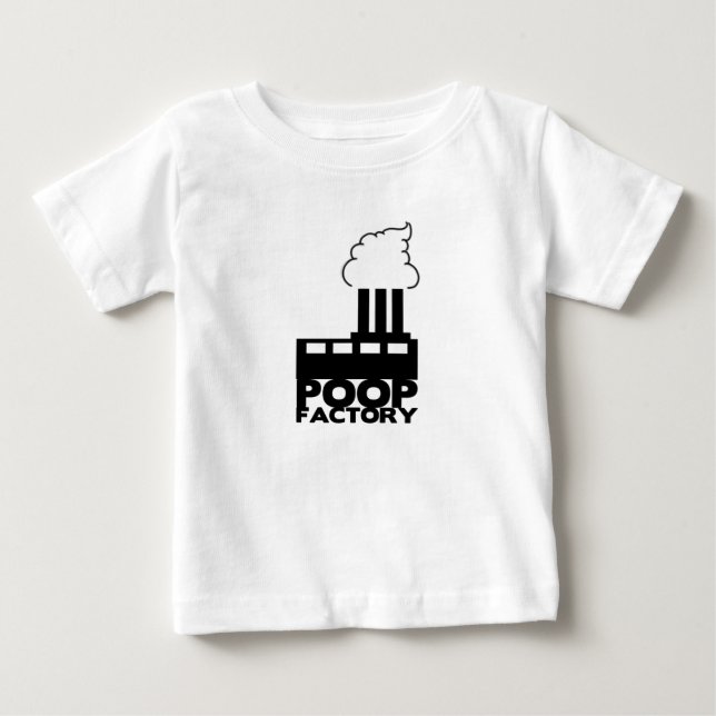 T-shirt Pour Bébé Chemise infantile drôle "d'usine de dunette" (Devant)