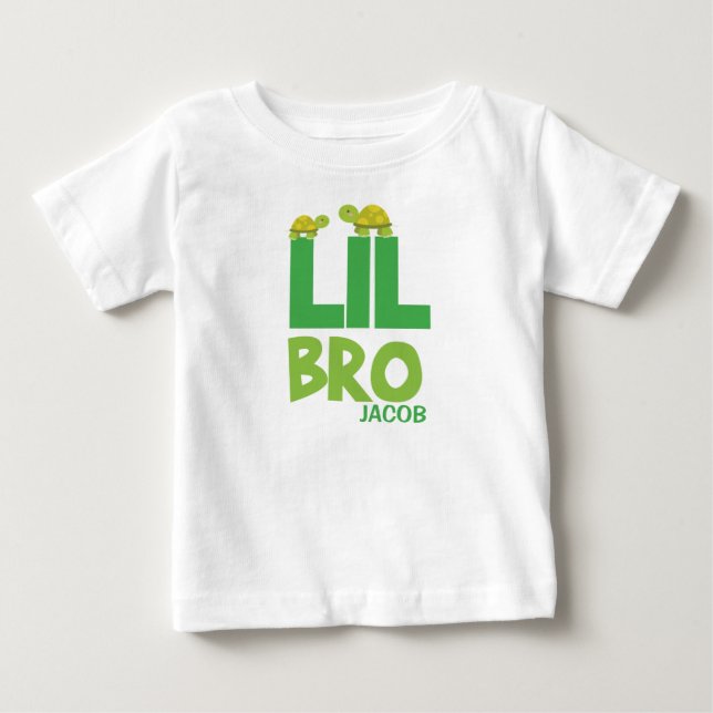 T-shirt Pour Bébé Chemise Lil bro (Devant)