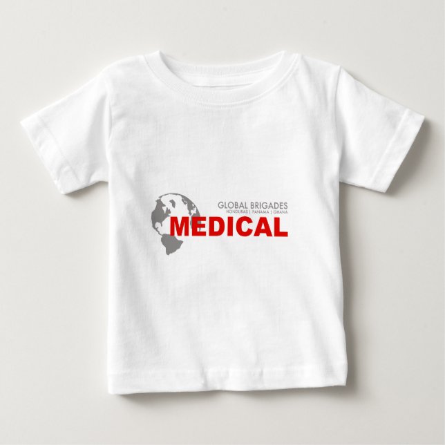 T-shirt Pour Bébé Chemise Médicale globale de brigades (Devant)