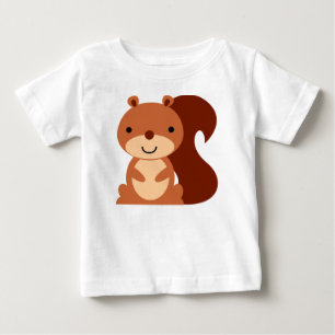 T-shirt Pour Bébé Chemise mignonne de bébé d'écureuil