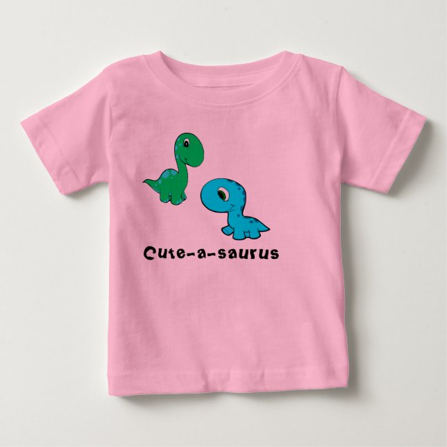 T-shirt Pour Bébé Chemise mignonne Mignonne-un-saurus de dinosaure (Devant)
