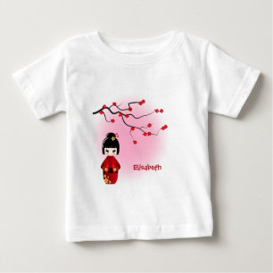 T-shirt Pour Bébé Chemise nommée de bébé de Sakura de poupée