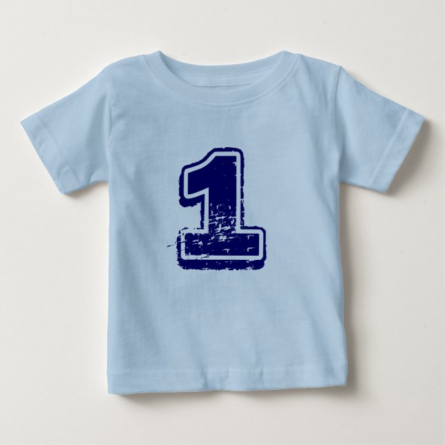 T-shirt Pour Bébé Chemise numéro 1 pour les garçons (Devant)