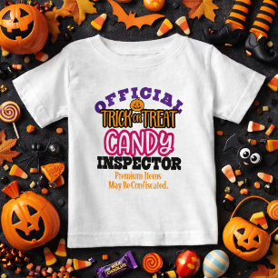 T-shirt Pour Bébé Chemise officielle de l'inspecteur de bonbons Tric