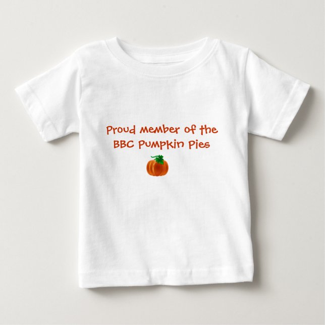 T-shirt Pour Bébé Chemise officielle de tarte de citrouille (Devant)