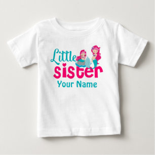 T-shirt Pour Bébé Chemise personnalisée Petite Soeur Sirène