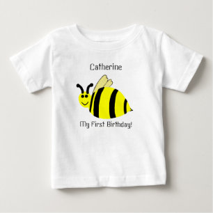 T-shirt Pour Bébé Chemise pour enfants Abeille jaune pour le 1er ann