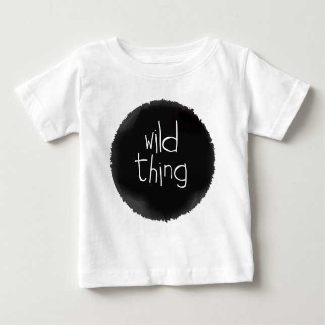 T-shirt Pour Bébé Chemise pour enfants moderne Wild Thing (Devant)