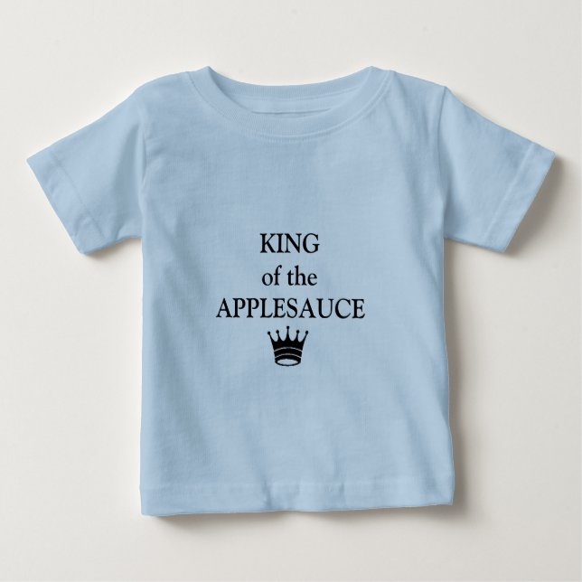 T-shirt Pour Bébé chemise "ROI de l'APPLESAUCE" (Devant)