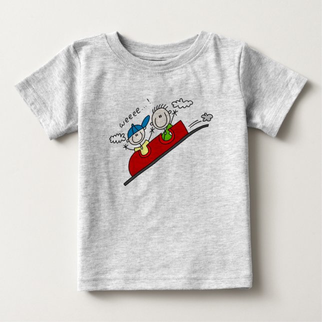T-shirt Pour Bébé Chemise Rollercoaster (Devant)
