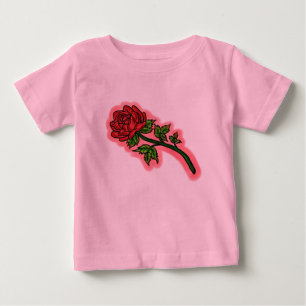 T-shirt Pour Bébé Chemise rose d'aquarelle pour bébé