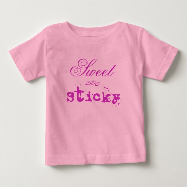 T-shirt Pour Bébé Chemise sucrée et collante (Devant)