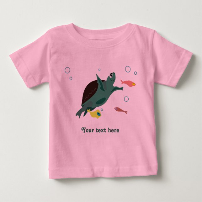 T-shirt Pour Bébé Chemise tortue (Devant)