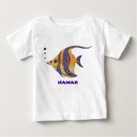 Chemise tropicale de poissons d'Hawaï