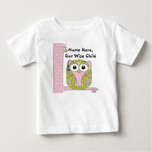 T-shirt Pour Bébé Chemise verte et rose passover "L'enfant sage"