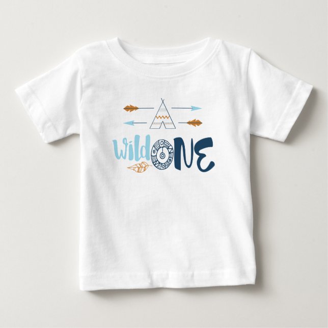 T-shirt Pour Bébé Chemise Wild One (Devant)