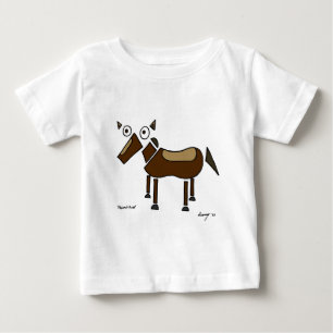 T-shirt Pour Bébé Chemises à cheval Abstraites