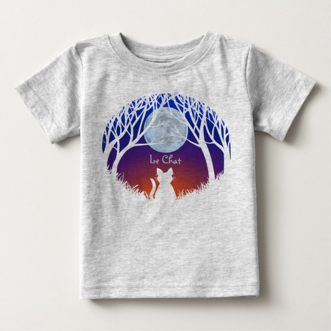 T-shirt Pour Bébé Chemises Amoureux de les chats pour bébé Chemises  (Devant)