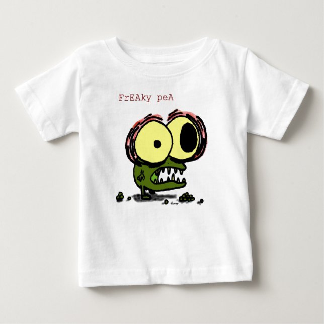 T-shirt Pour Bébé Chemises de pois Freaky (Devant)