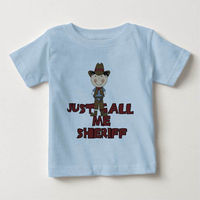 T-shirt Pour Bébé Chemises et cadeaux Sheriff (Devant)