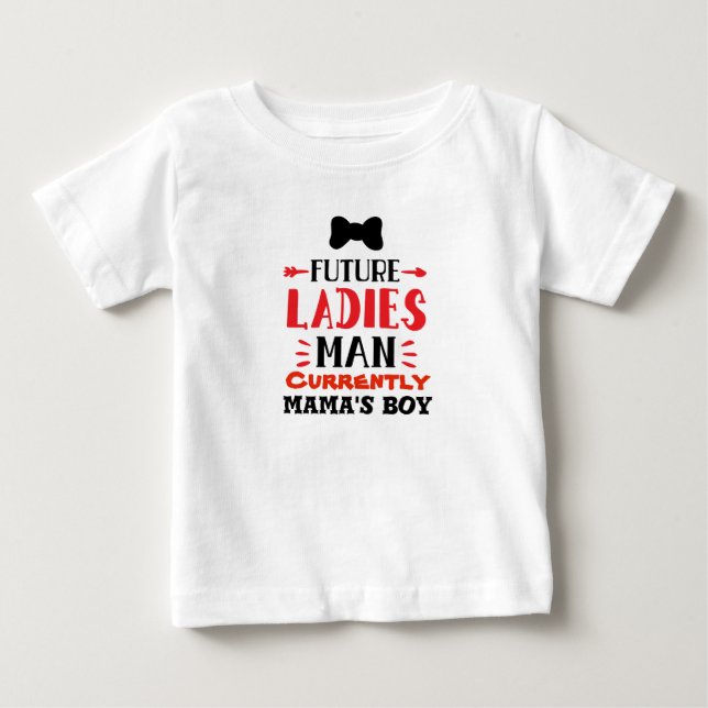 T-shirt Pour Bébé Chemises mignonnes de futurs de dames d'homme (Devant)