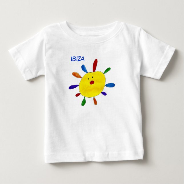 T-shirt Pour Bébé Chemisette boit ibiza. (Devant)