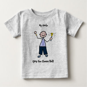 T-shirt Pour Bébé Chemo Bell Homme - Périwinkle Ruban Cancer de l'es