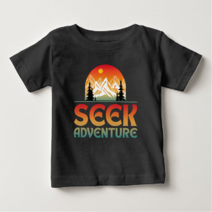 T-SHIRT POUR BÉBÉ CHERCHEZ L'AVENTURE