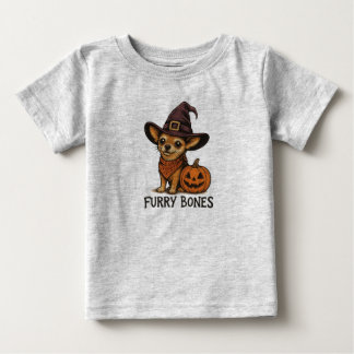 T-shirt Pour Bébé Chérie d'Halloween pour les enfants mignons Chihua