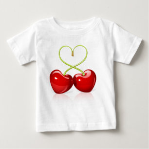 T-shirt Pour Bébé Cherry Heart