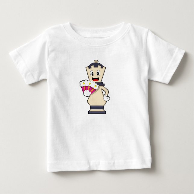T-shirt Pour Bébé Chess piece Queen à Chess.PNG (Devant)