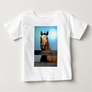 T-shirt Pour Bébé Cheval