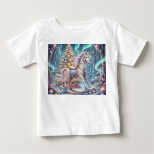 T-shirt Pour Bébé Cheval à bascule magique