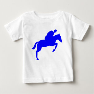 T-shirt Pour Bébé Cheval - Bleu