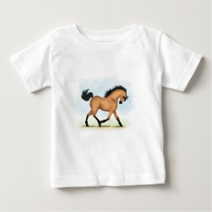 T-shirt Pour Bébé Cheval équestre en peau de boule