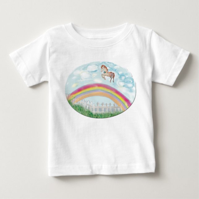 T-shirt Pour Bébé Cheval, Pony (Devant)
