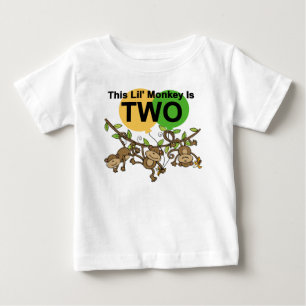 T-shirt Pour Bébé Chevaliers et Dons de 2e anniversaire Swing Monkey