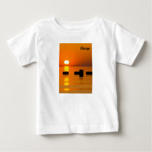 T-shirt Pour Bébé Chicago Orange Galore Matin