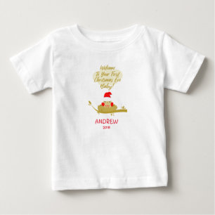T-shirt Pour Bébé Chick in Nest First Carte de voeux