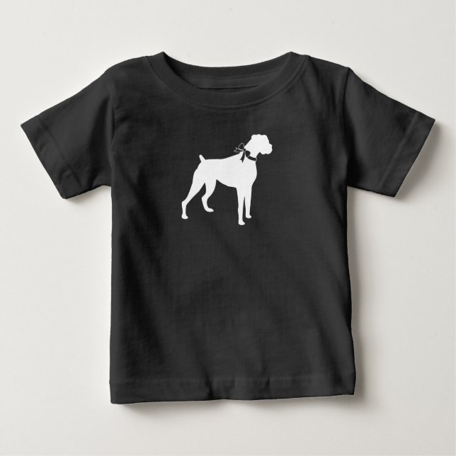 T-shirt Pour Bébé Chien Baby shower de boîte Chien Chien Chien Chien (Devant)