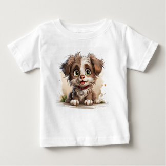 T-shirt Pour Bébé Chien chiot mignon