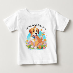 T-shirt Pour Bébé Chien chiot mignon