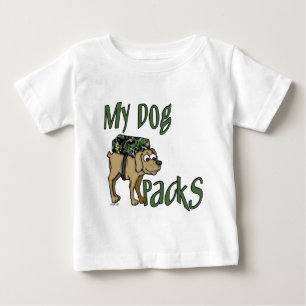 T-shirt Pour Bébé Chien de camp