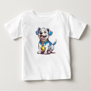 T-shirt Pour Bébé Chien de caricature mignon