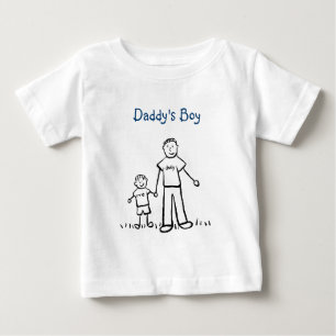 T-shirt Pour Bébé Chien de famille personnalisées de papa Chemise