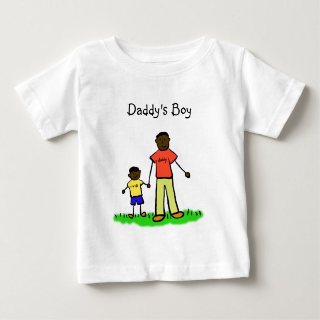 T-shirt Pour Bébé Chien de famille personnalisées de papa Chemise (Devant)