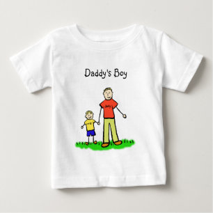 T-shirt Pour Bébé Chien de famille personnalisées de papa Chemise