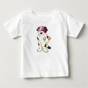T-shirt Pour Bébé Chien de football Sports