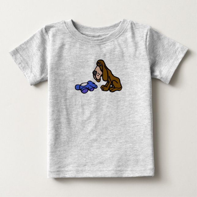 T-shirt Pour Bébé Chien droopy avec jouet (Devant)