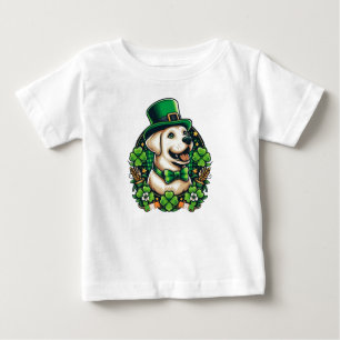 T-shirt Pour Bébé Chien mignon de la Saint Patrick